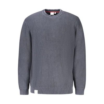 Pepe Jeans Ribbed-knit Crew-neck Sweater In Gray