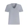 Pepe Jeans Blue Cotton Tops & Women's T-shirt In Blue