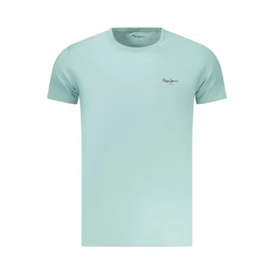 Pepe Jeans Blue Cotton T-shirt In Green