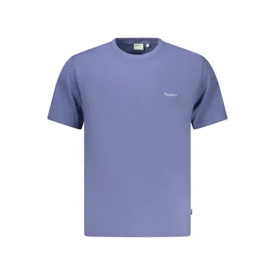 Pepe Jeans Blue Cotton T-shirt In Purple
