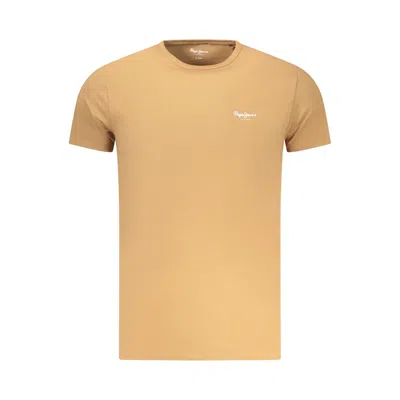 Pepe Jeans Brown Cotton T-shirt In Orange