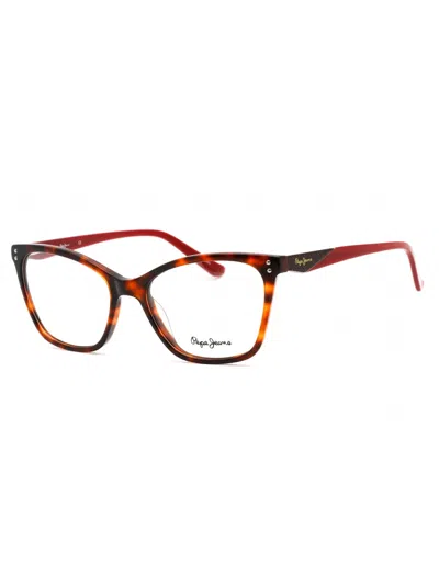 Pepe Jeans Cat Eye Eyeglasses For Women - Pj3397 Maeve Style In Brown