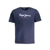 Pepe Jeans Blue Cotton Men T-shirt In Blue
