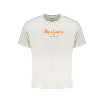 Pepe Jeans Cotton Men's T-shirt In Gray