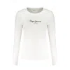 Pepe Jeans White Cotton Tops & T-shirt In White