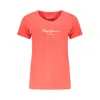 Pepe Jeans Cotton Women Women's T-shirt In Orange