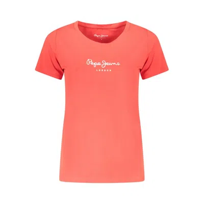 Pepe Jeans Cotton Women Women's T-shirt In Orange