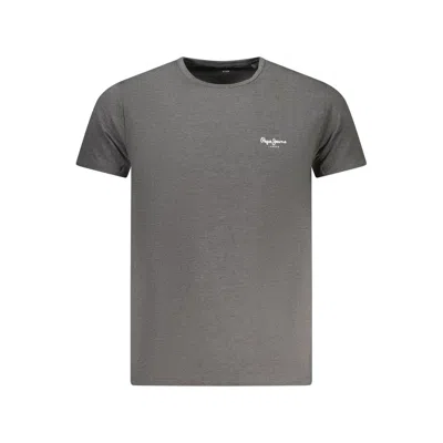Pepe Jeans Grigio Cotton Mens Tshirt In Gray