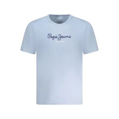 Pepe Jeans Light Blue Cotton T-shirt