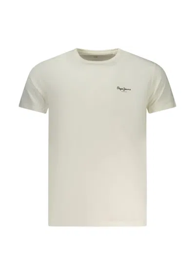 Pepe Jeans Logo-print Cotton T-shirt In Neutral