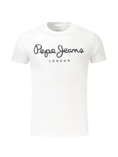 Pepe Jeans Logo-print Cotton T-shirt In White