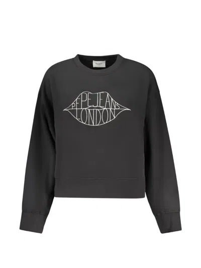 Pepe Jeans Logo-print Sweatshirt In Black
