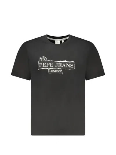Pepe Jeans Logo-print T-shirt In Black