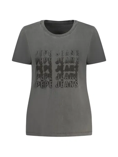Pepe Jeans Logo-print T-shirt In Gray