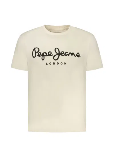 Pepe Jeans Logo-print T-shirt In Neutral