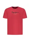 Pepe Jeans Logo-print T-shirt In Red
