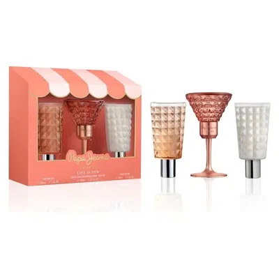 Pepe Jeans London Ladies Life Is Now 3pcs Edp Gift Set Fragrances 8436611104561