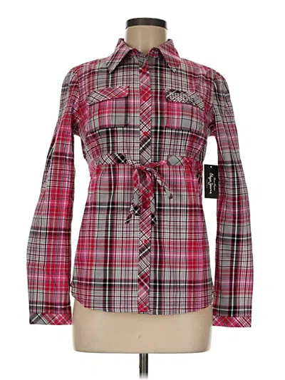 Pepe Jeans Long Sleeve Button Down Shirt In Pink