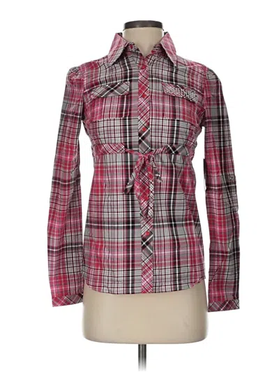 Pepe Jeans Long Sleeve Button Down Shirt In Pink