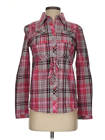 Pepe Jeans Long Sleeve Button Down Shirt In Pink