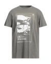 Pepe Jeans Man T-shirt Lead Size Xxl Cotton In Grey
