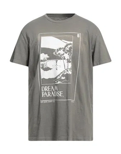 Pepe Jeans Man T-shirt Lead Size Xxl Cotton In Grey