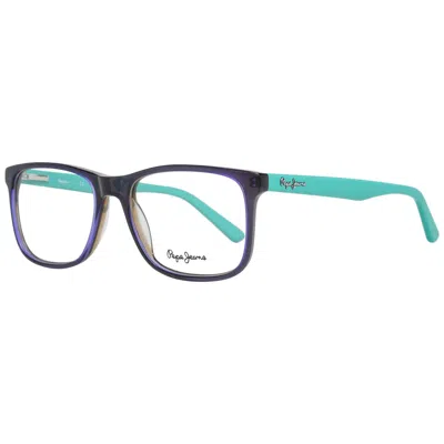Pepe Jeans Men' Spectacle Frame  Pj3314 53c3 Gbby2 In Blue