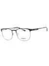 Pepe Jeans Rectangle-frame Glasses In C2 - Grey/clear Demo Lens