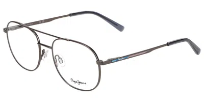 Pepe Jeans Pj1382 Men's Glasses, Gunmetal, Size 52 In Gray