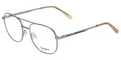 Pepe Jeans Pj1382 Men's Glasses, Silver, Size 52