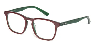 Pepe Jeans Pj3367 Men's Glasses, Red, Size 53 In Brown