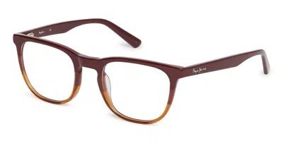 Pepe Jeans Pj3368 Men's Glasses, Red, Size 52 In Multi