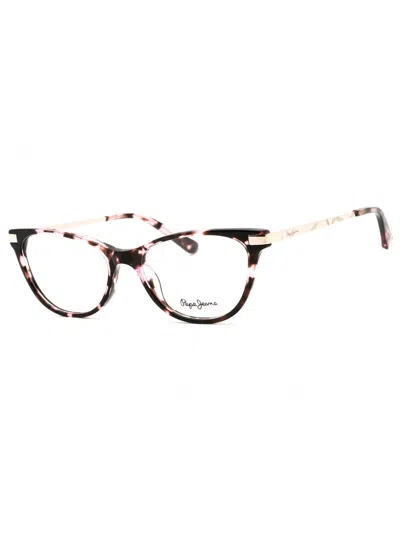 Pepe Jeans Pj3426 Eyeglasses In C4 - Cry Purple/clear Demo Lens