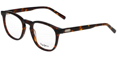 Pepe Jeans Pj3530 Men's Glasses, Tortoiseshell, Size 52 In Brown