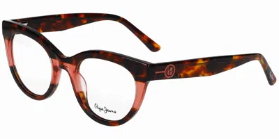 Pepe Jeans Pj3573 106 Women's Glasses Tortoiseshell Size 49 - Free Lenses - Blue Light Block Available In Brown