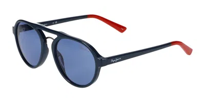 Pepe Jeans Pj7395 C4 Women's Sunglasses Blue Size 51