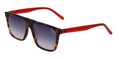 Pepe Jeans Pj7401 101 Men's Sunglasses Tortoiseshell Size 58 In Brown