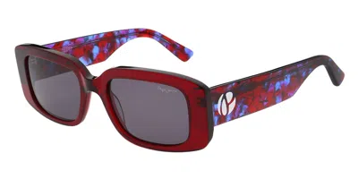 Pepe Jeans Pj7424 263 Women's Sunglasses Red Size 52