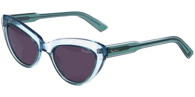 Pepe Jeans Pj7428 576 Women's Sunglasses Green Size 55