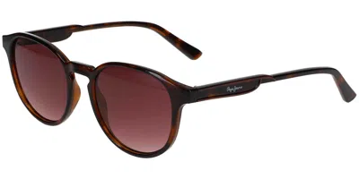 Pepe Jeans Pj7430 106 Women's Sunglasses Tortoiseshell Size 53 In Brown