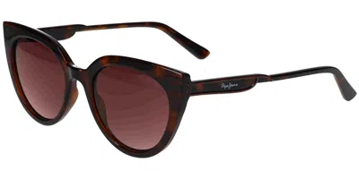 Pepe Jeans Pj7431 106 Women's Sunglasses Tortoiseshell Size 52