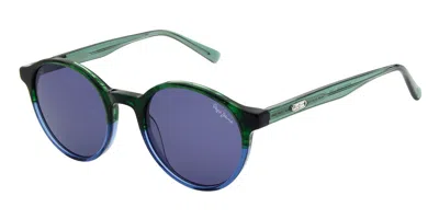 Pepe Jeans Pj7435 562 Women's Sunglasses Blue Size 50