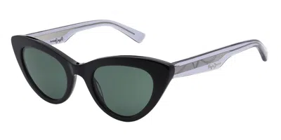 Pepe Jeans Pj7469 001 Women's Sunglasses Black Size 50