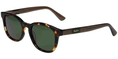 Pepe Jeans Pj7483 101p Men's Sunglasses Tortoiseshell Size 51 In Brown