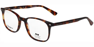 Pepe Jeans Pj7490 With Clip-on Men's Glasses, Tortoiseshell, Size 55 In Brown