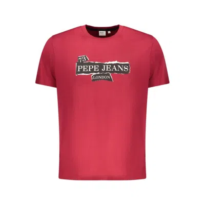 Pepe Jeans Red Cotton Men T-shirt
