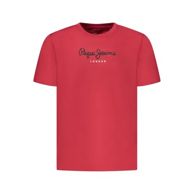 Pepe Jeans Red Cotton Men T-shirt