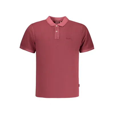 Pepe Jeans Red Cotton Polo Shirt In Brown