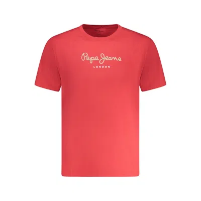Pepe Jeans Red Cotton T-shirt