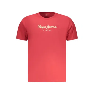 Pepe Jeans Rosso Cotton Men T-shirt